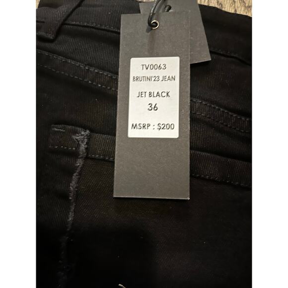 Si Tu Veux Brutini 23 Jean Jet Black Size 36 - Picture 5 of 5